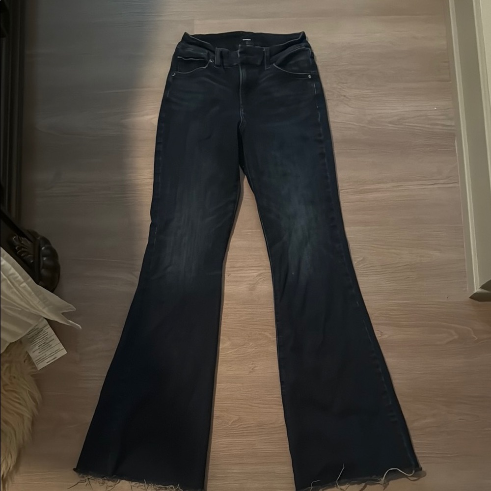 Women's Black Flared Jeans